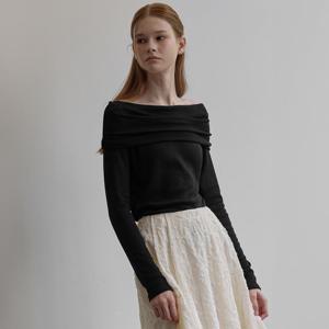 Luna off shoulder top - Black [BE24WITP004BK-]