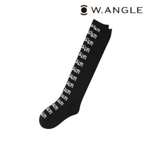 [와이드앵글]   WWU22S07Z1   여성 WG여성패턴 니삭스 (Black)