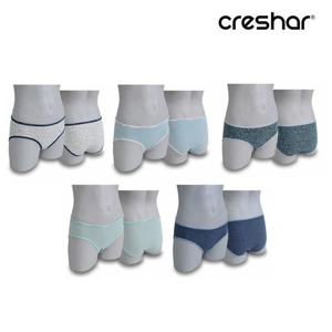 크레샤르 면스판 여성 삼각 팬티 1202 패턴 5종 95