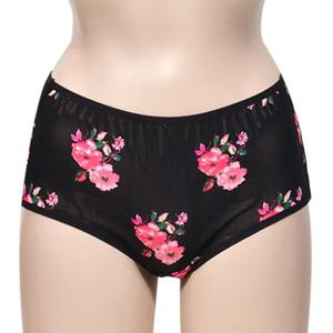 (디올라) 꽃무늬 패턴 망사 맥시 삼각팬티