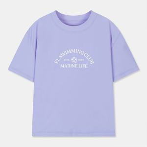 [스파오](QR) SWIMMING CLUB 크롭 워터 티셔츠 (SPARC38U91-T)
