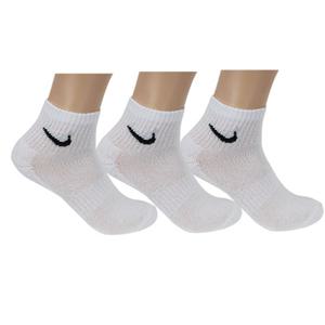 나이키 에브리데이 쿠션 앵클 3PR 스포츠 발목양말 헬스 러닝 테니스 백색 7667100