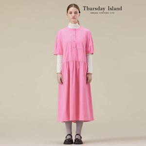 [Thursday Island] 핑크 코듀로이 원피스(T238MOP242W)