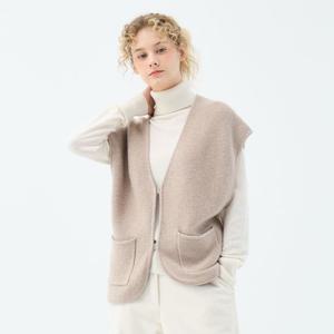 [유닛]캐시미어 블렌드 라일락 볼레로 가디건 (UFKKCA45KN-BEIGE)
