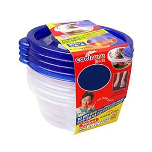쿨라라 원형 1호 300ml 6P 원형반찬통 원형밀폐용기 반찬통 반찬보관용기 반찬용기 보관용기 보관밀폐용기