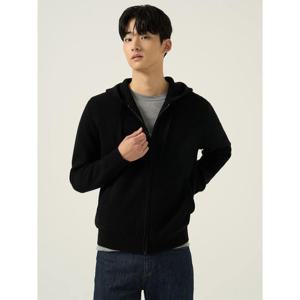 [빈폴멘] 베럴비 후드집업 니트  블랙 (BC595AC125)