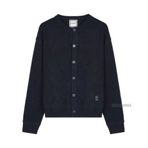 [WOOYOUNGMI] FW25 남성 헨리넥 가디건 W253KN07 513B