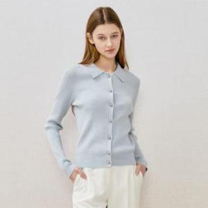 더아이잗 세이브존04 슬림핏 골지 칼라 가디건 IR3M1CD821