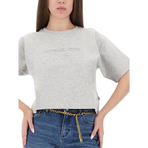 마이클코어스   반팔 티셔츠 FW25 MT551T65MF036PEARLHTHR 6221101 GREY