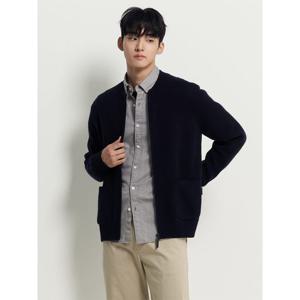 [빈폴멘] 아가일 집업 카디건  네이비 (BC595AC37R)
