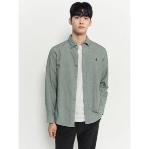 [빈폴멘] 브러쉬드 하운드투스 셔츠  그린 (BC5964C20M)