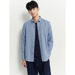 [빈폴멘] 브러쉬드 헤링본 셔츠  블루 (BC5964C22P)