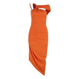 베르사체 진스 꾸뛰르   민소매원피스 SS25 78HAO903N0432565 5740788 Orange