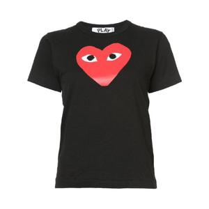 꼼데가르송   반팔 티셔츠 SS21 P1T111REDHEART1 513999 Black