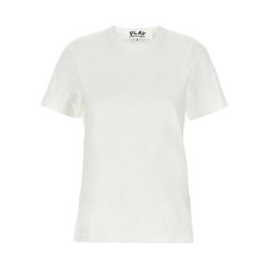꼼데가르송  하트 패치 반팔 티셔츠 SS25 AXT3403 4969219 White
