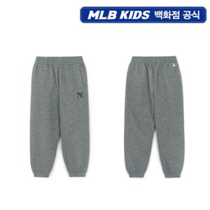 [MLB키즈PG] 베이직 스몰로고 기모 조거 팬츠 (7APTB0656-50MGD)