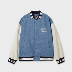 [후아유] Denim Varsity Jacket WHJKF2353U