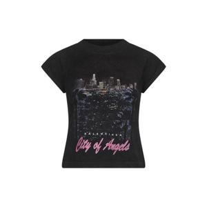 Balenciaga T-shirts and Polos Black 807341TSVR51041
