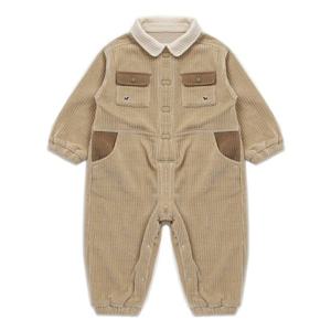 [블루독베이비8] 25FW (BR)베이직소프트 점프슈트 HJ (45C1442002) (BLUEDOG BABY 유아 출산 백일 선물 도