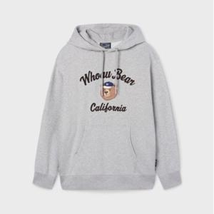 [후아유]남녀공용 Steve Campus Patch Hoodie(Brushed) WHMHF4T21U