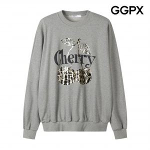 [GGPX] 체리 레오파드 프린팅 맨투맨 티셔츠 (GP9TS045F)