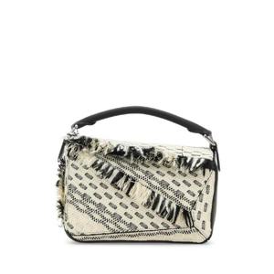 LOEWE Two tone fabric Puzzle handbag A510S21XCJ BLACKWHITE