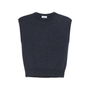 Brunello Cucinelli 캐시미어 라운드 넥 베스트 M12212610C7186