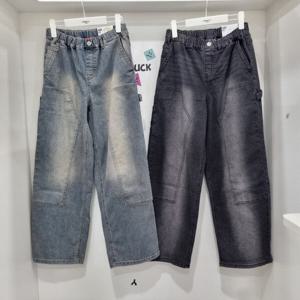 [행텐주니어]밴딩 더블 와이드핏 청바지14510-055-203-10
