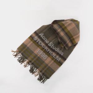 아크네 25FW 스톡콜롬 1996 비너스 체크 울 공용 머플러 CA0385 DDK
