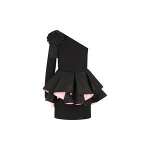 발렌티노 가라바니 미디 원피스 7B0VAH451MMZ2Q AI25 Black