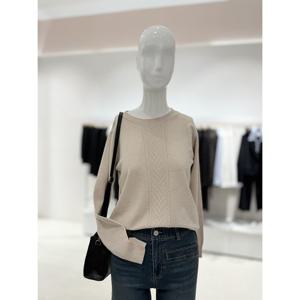 [숲]짜임 포인트 라운드니트  SB9LK324