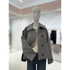 [숲]싱글카라  크롭 울재킷  SBAJK90A
