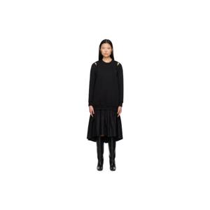 25 FW 31필립림 여성 블랙 레이어드 미디 드레스 232283F054017