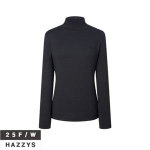 헤지스여성 HSTS5D002 스트라이프 터틀넥 기모 긴팔 티셔츠