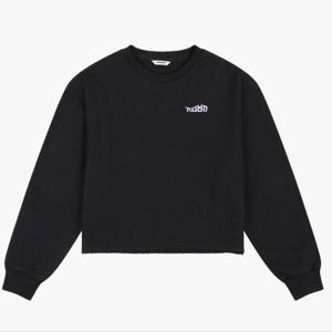 잠뱅이 HC09 여성 한글 크롭 스웻 티셔츠 AP3WMT 560 BK
