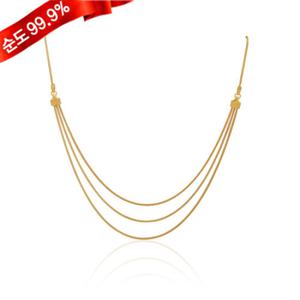 순금 목걸이 11.25g 24K [여우체인3줄]