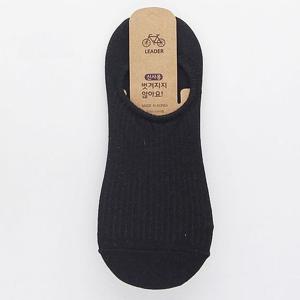 남자 골지페이크삭스 양말(검정 3족)