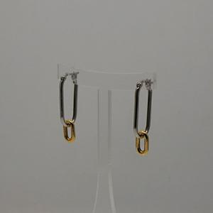 아뮤엘 [925Silver] 투톤 클립 이어링 AMQE2875