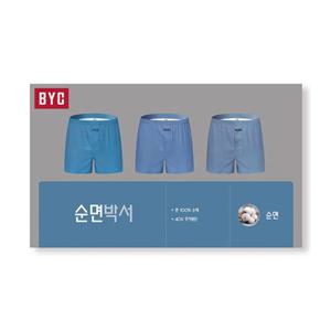 [BYC] 3매입 남성 트렁크 박서 팬티 세트 MCG1051