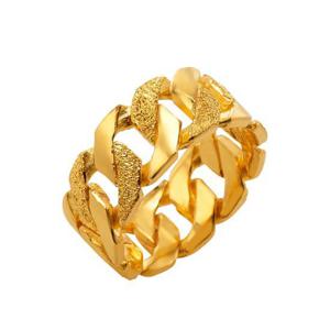 [한국금다이아몬드] 남자 순금 반지 팔각 체인 24K 11.25g 애끼 검지 중지