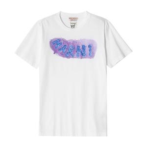 마르니 HUMU0198PB USCV02 HMW01 그래픽 로고 남성 반팔티