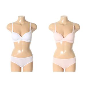[휠라 언더웨어]자가드 스트라이프 노와이어브라헴팬티세트 BADRF2670FLPH