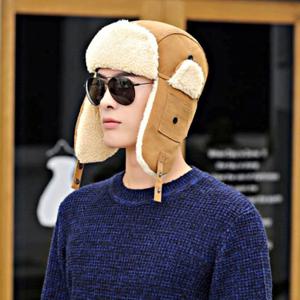 겨울모자 남여공용 안감 전체 퍼 따스한 귀달이 타입 방한모자