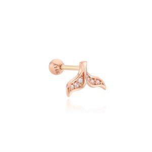 [GB] 행운의 고래꼬리 14k GOLD 피어싱 LPFH2030G