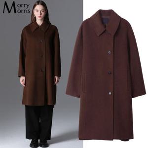 [모리모리스]울 사이드 버튼 핸드메이드 코트