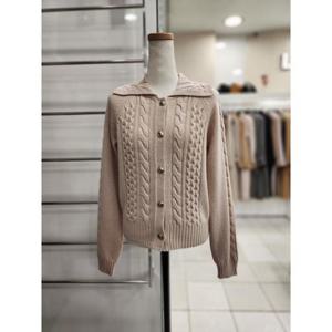 리스트 세이브존01 울 혼방 웨이브 카라 가디건 TSKCDN80060