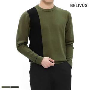 [빌리버스] 골프웨어 남성 니트 라운드 비스코스 티셔츠 BADT002
