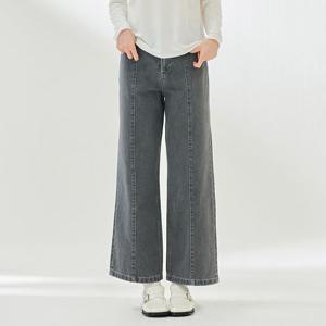 [체이스컬트]여성 그레이 와이드 데님 팬츠-DARG2365B02