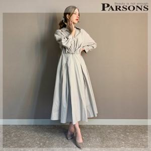 [파슨스] Front Twist Box Pleated Dress (MSPR3OP08)