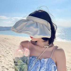 [라일리] Rly 여름 여성 접이식 모자 와이드썬캡 헤어밴드 모자